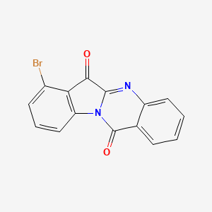 molecular formula C15H7BrN2O2 B13687256 7-Bromoindolo[2,1-b]quinazoline-6,12-dione 