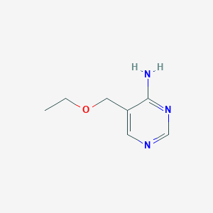 molecular formula C7H11N3O B13687262 4-Pyrimidinamine, 5-(ethoxymethyl)- CAS No. 45892-74-8
