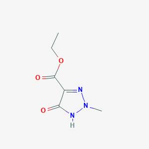 molecular formula C6H9N3O3 B13687263 Ethyl 5-Hydroxy-2-methyl-2H-1,2,3-triazole-4-carboxylate 