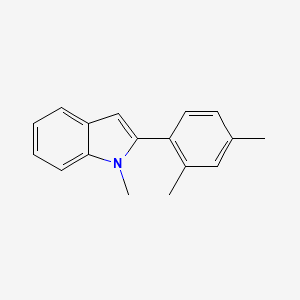 molecular formula C17H17N B13687289 2-(2,4-Dimethylphenyl)-1-methylindole 