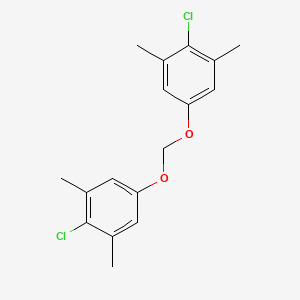 molecular formula C17H18Cl2O2 B13687306 Bis(4-chloro-3,5-dimethylphenoxy)methane CAS No. 219529-37-0