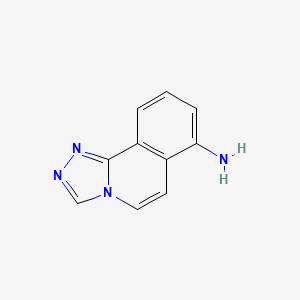 molecular formula C10H8N4 B13687311 [1,2,4]Triazolo[3,4-a]isoquinolin-7-amine 