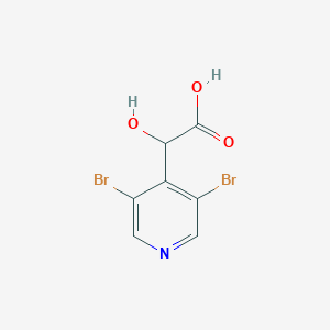 molecular formula C7H5Br2NO3 B13687318 2-(3,5-Dibromo-4-pyridyl)-2-hydroxyacetic Acid 