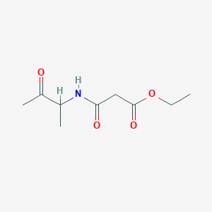molecular formula C9H15NO4 B13687556 Ethyl 3-Oxo-3-[(3-oxo-2-butyl)amino]propanoate 