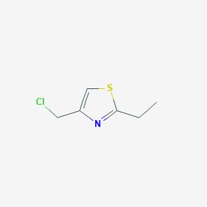 molecular formula C6H8ClNS B1368789 4-(Chloromethyl)-2-ethyl-1,3-thiazole CAS No. 40516-60-7