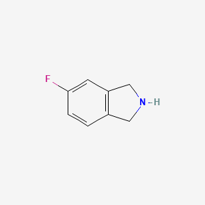 molecular formula C8H8FN B1368797 5-氟-2,3-二氢-1H-异吲哚 CAS No. 57584-71-1