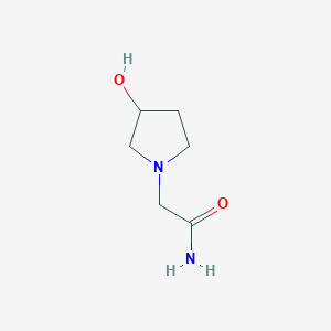 molecular formula C6H12N2O2 B1368798 2-(3-Hydroxypyrrolidin-1-yl)acetamide 