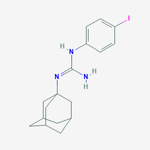 molecular formula C17H22IN3 B136880 1-(4-Iodophenyl)-3-(1-adamantyl)guanidine CAS No. 133985-85-0