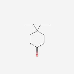 molecular formula C10H18O B1368807 4,4-二乙基环己酮 CAS No. 35155-51-2
