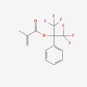 molecular formula C13H10F6O2 B1368814 2,2,2-Trifluoro-1-phenyl-1-(trifluoromethyl)ethyl methacrylate CAS No. 130540-87-3
