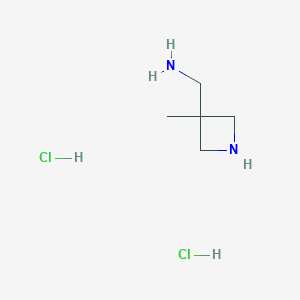 molecular formula C5H14Cl2N2 B1368817 (3-Methylazetidin-3-yl)methanamine dihydrochloride CAS No. 96308-73-5