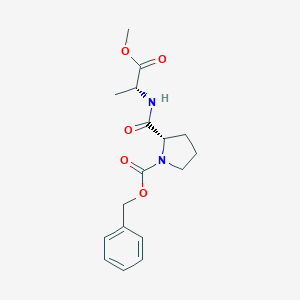 molecular formula C17H22N2O5 B136885 N-Benzyloxycarbonyl-prolyl-alanine methyl ester CAS No. 135820-81-4