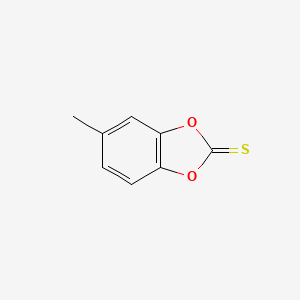 molecular formula C8H6O2S B13688505 5-Methylbenzo[d][1,3]dioxole-2-thione 
