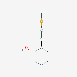 molecular formula C11H20OSi B1368854 (1S,2R)-2-[2-(trimethylsilyl)ethynyl]cyclohexan-1-ol 