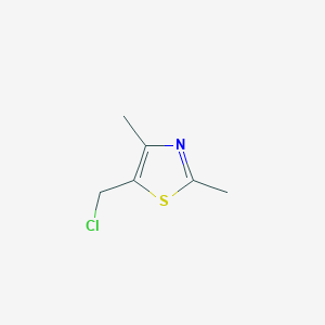 molecular formula C6H8ClNS B1368857 5-(Chloromethyl)-2,4-dimethyl-1,3-thiazole CAS No. 98134-35-1