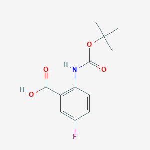 molecular formula C12H14FNO4 B1368860 Boc-2-氨基-5-氟苯甲酸 CAS No. 141940-31-0
