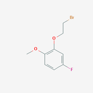 molecular formula C9H10BrFO2 B1368871 2-(2-Bromoethoxy)-4-fluoro-1-methoxybenzene 