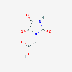 molecular formula C5H4N2O5 B1368872 (2,4,5-Trioxoimidazolidin-1-yl)acetic acid 