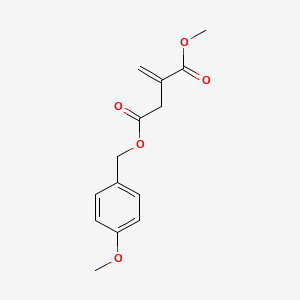 molecular formula C14H16O5 B1368877 Methyl 4-(4-methoxybenzyl)itaconate 