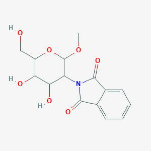 molecular formula C₁₅H₁₇NO₇ B013689 2-[4,5-Dihydroxy-6-(hydroxymethyl)-2-methoxyoxan-3-yl]isoindole-1,3-dione CAS No. 76101-14-9