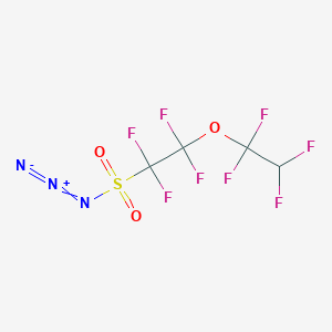 molecular formula C4HF8N3O3S B136890 Ethanesulfonyl azide, 1,1,2,2-tetrafluoro-2-(1,1,2,2-tetrafluoroethoxy)- CAS No. 144951-88-2