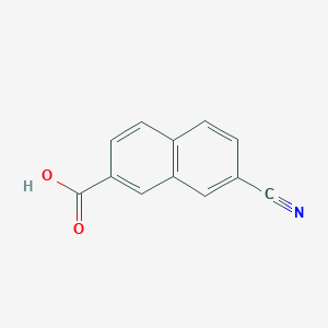 molecular formula C12H7NO2 B1368906 7-Cyano-2-naphthoic acid 