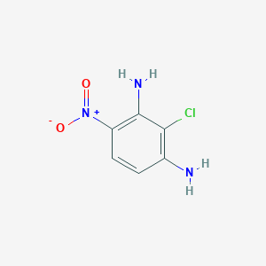 molecular formula C6H6ClN3O2 B1368914 2-Chloro-4-nitrobenzene-1,3-diamine CAS No. 261764-92-5