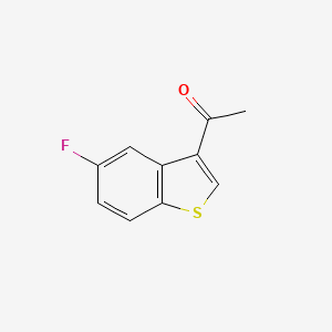 molecular formula C10H7FOS B1368933 1-(5-Fluorobenzo[b]thiophen-3-yl)ethanone CAS No. 187658-19-1
