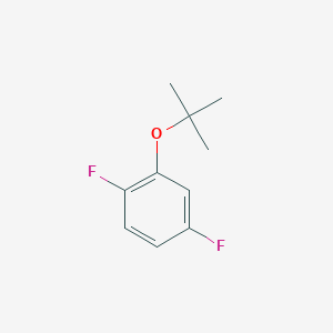 molecular formula C10H12F2O B13689633 2-(tert-Butoxy)-1,4-difluorobenzene 