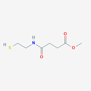 molecular formula C7H13NO3S B1368968 N-(2-Mercaptoethyl)-succinamic acid methyl ester 