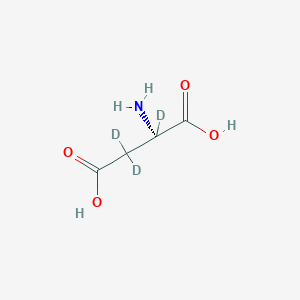molecular formula C4H7NO4 B136897 L-Aspartic acid-2,3,3-d3 CAS No. 3842-25-9