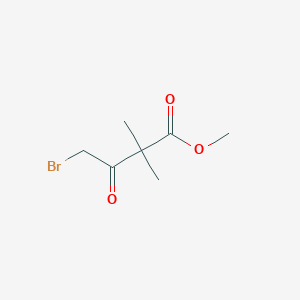 molecular formula C7H11BrO3 B1368988 Methyl 4-bromo-2,2-dimethyl-3-oxobutanoate CAS No. 84691-57-6