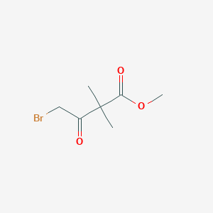 B1368988 Methyl 4-bromo-2,2-dimethyl-3-oxobutanoate CAS No. 84691-57-6