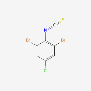 molecular formula C7H2Br2ClNS B13689914 2,6-Dibromo-4-chlorophenyl Isothiocyanate 