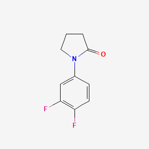 molecular formula C10H9F2NO B13689934 1-(3,4-Difluorophenyl)pyrrolidin-2-one 