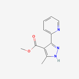 methyl 5-methyl-3-(pyridin-2-yl)-1H-pyrazole-4-carboxylate