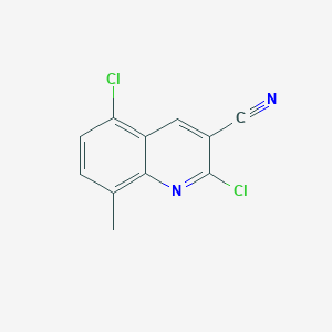 molecular formula C11H6Cl2N2 B1369024 2,5-Dichloro-8-methylquinoline-3-carbonitrile CAS No. 948291-30-3