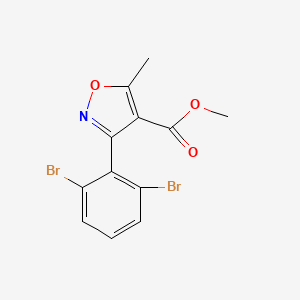 molecular formula C12H9Br2NO3 B13690255 Methyl 3-(2,6-dibromophenyl)-5-methylisoxazole-4-carboxylate 