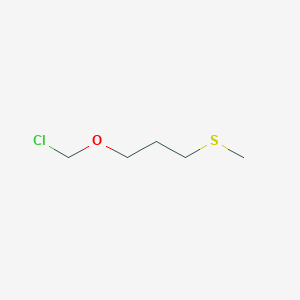 molecular formula C5H11ClOS B13690293 (3-(Chloromethoxy)propyl)(methyl)sulfane 