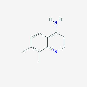 molecular formula C11H12N2 B1369033 7,8-Dimethylquinolin-4-amine CAS No. 948293-29-6