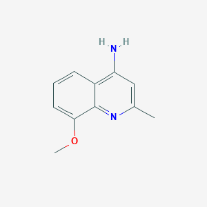 molecular formula C11H12N2O B1369034 4-Amino-8-methoxy-2-methylquinoline CAS No. 657391-86-1