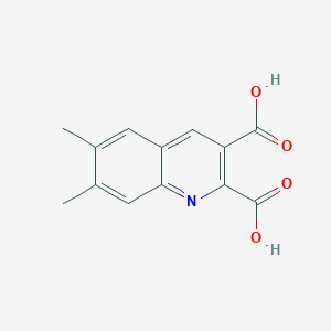 molecular formula C13H11NO4 B1369036 6,7-Dimethylquinoline-2,3-dicarboxylic acid CAS No. 948294-45-9