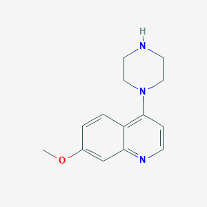 molecular formula C14H17N3O B1369039 7-Methoxy-4-(piperazin-1-yl)quinoline CAS No. 4038-97-5