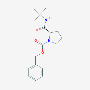 B136906 Benzyl (2S)-2-(tert-butylcarbamoyl)pyrrolidine-1-carboxylate CAS No. 128018-17-7