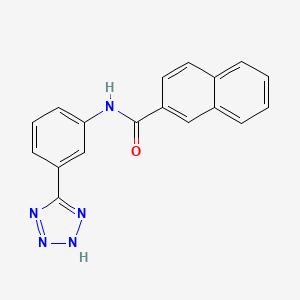 molecular formula C18H13N5O B1369062 N-(3-(Tetrazol-5-yl)phenyl)-2-naphthoic acid amide 