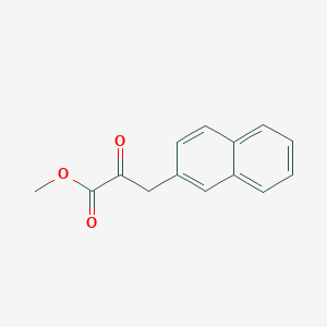 molecular formula C14H12O3 B13690688 Methyl 3-(2-naphthyl)-2-oxopropanoate 