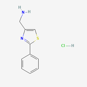 (2-Phenyl-1,3-thiazol-4-yl)methanamine hydrochloride