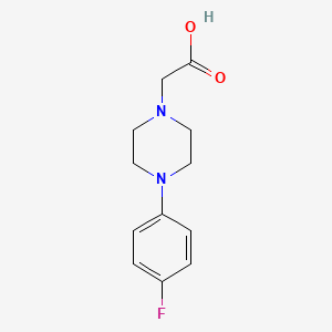 molecular formula C12H15FN2O2 B1369073 2-[4-(4-Fluorophenyl)piperazin-1-yl]acetic acid 