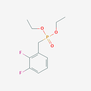 molecular formula C11H15F2O3P B13690768 Diethyl (2,3-difluorobenzyl)phosphonate 