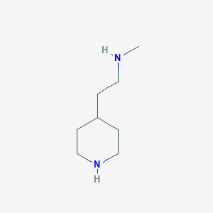 molecular formula C8H18N2 B1369078 N-methyl-2-(piperidin-4-yl)ethanamine 